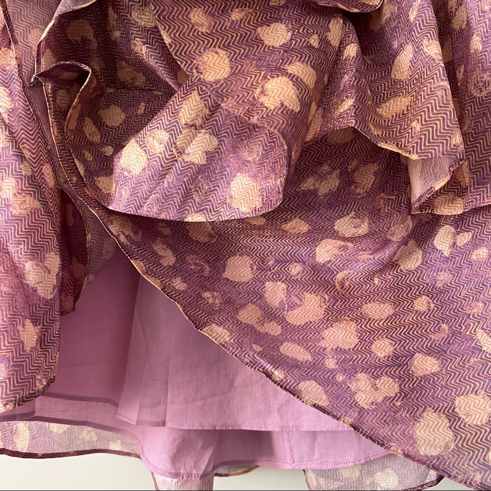 Celina Dress in Lavender Handprint Dot - Picture 8 of 11